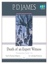 Cover image for Death of an Expert Witness